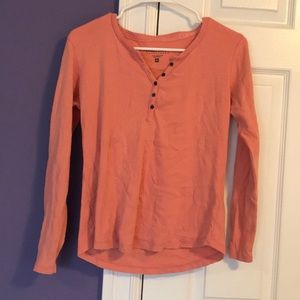 Peach North River heavy long sleeved T-shirt